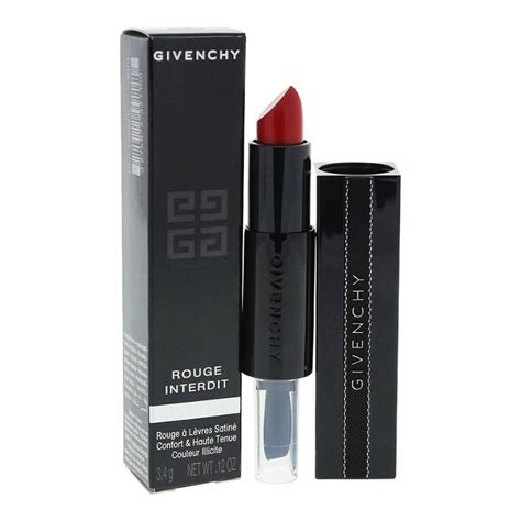 Givenchy Rouge Interdit Satin Lipstick (14) Redlight  